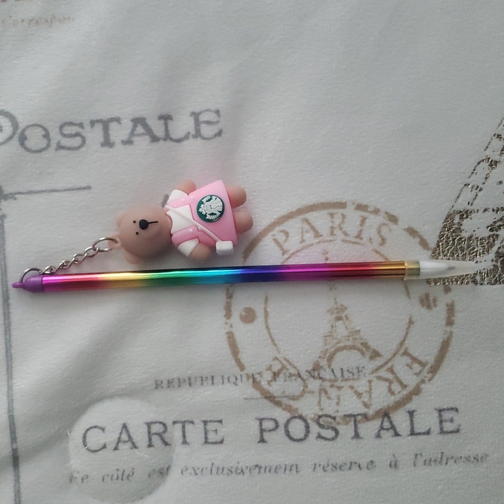 Bear Starbuck Rainbow Pen